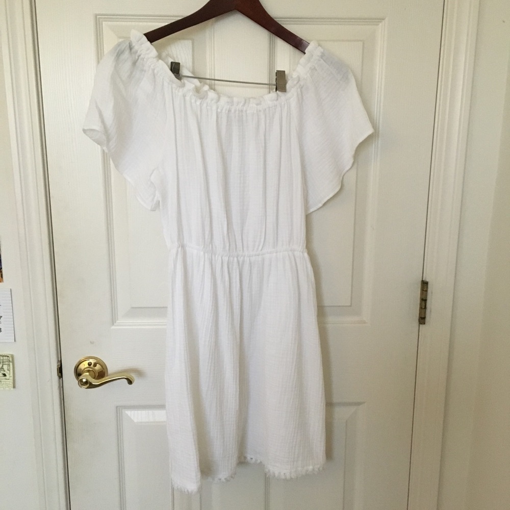 White Swimsuit Cover-Up